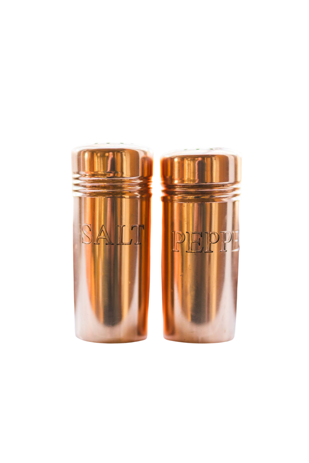 Copper Salt & Pepper Shakers