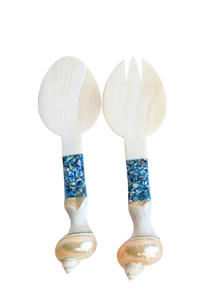 Seashell Serving Set in Blue