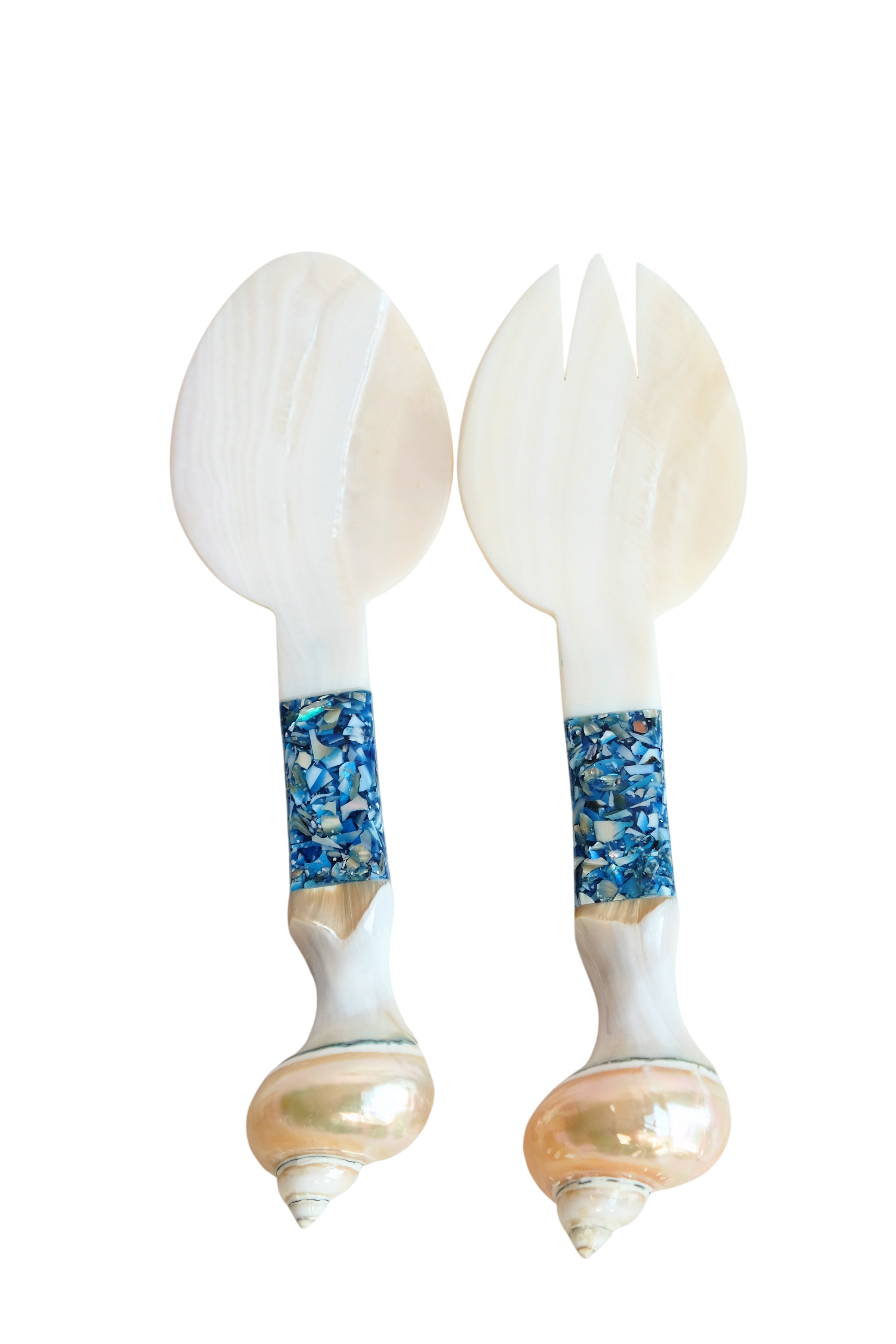 Seashell Serving Set in Blue