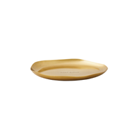 6" Gold Candle Plate for Small and Medium Round Botanical Candles