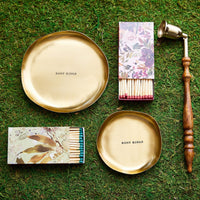 6" Gold Candle Plate for Small and Medium Round Botanical Candles
