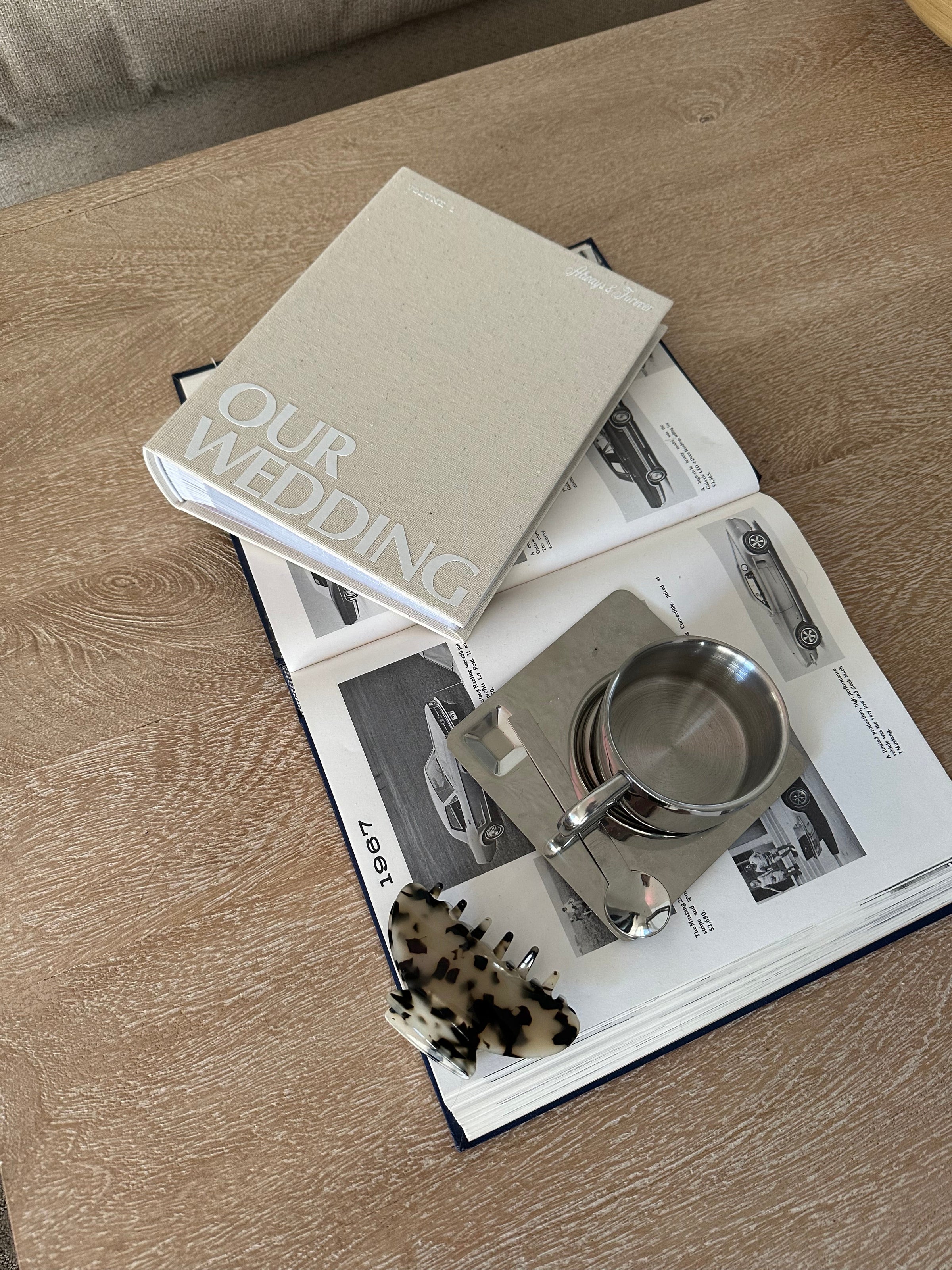 Wedding Photo Album in classic linen