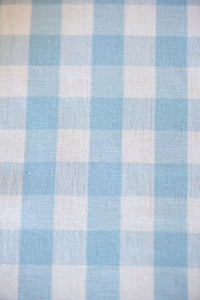 Yellow Ruffled Gingham Table Runner