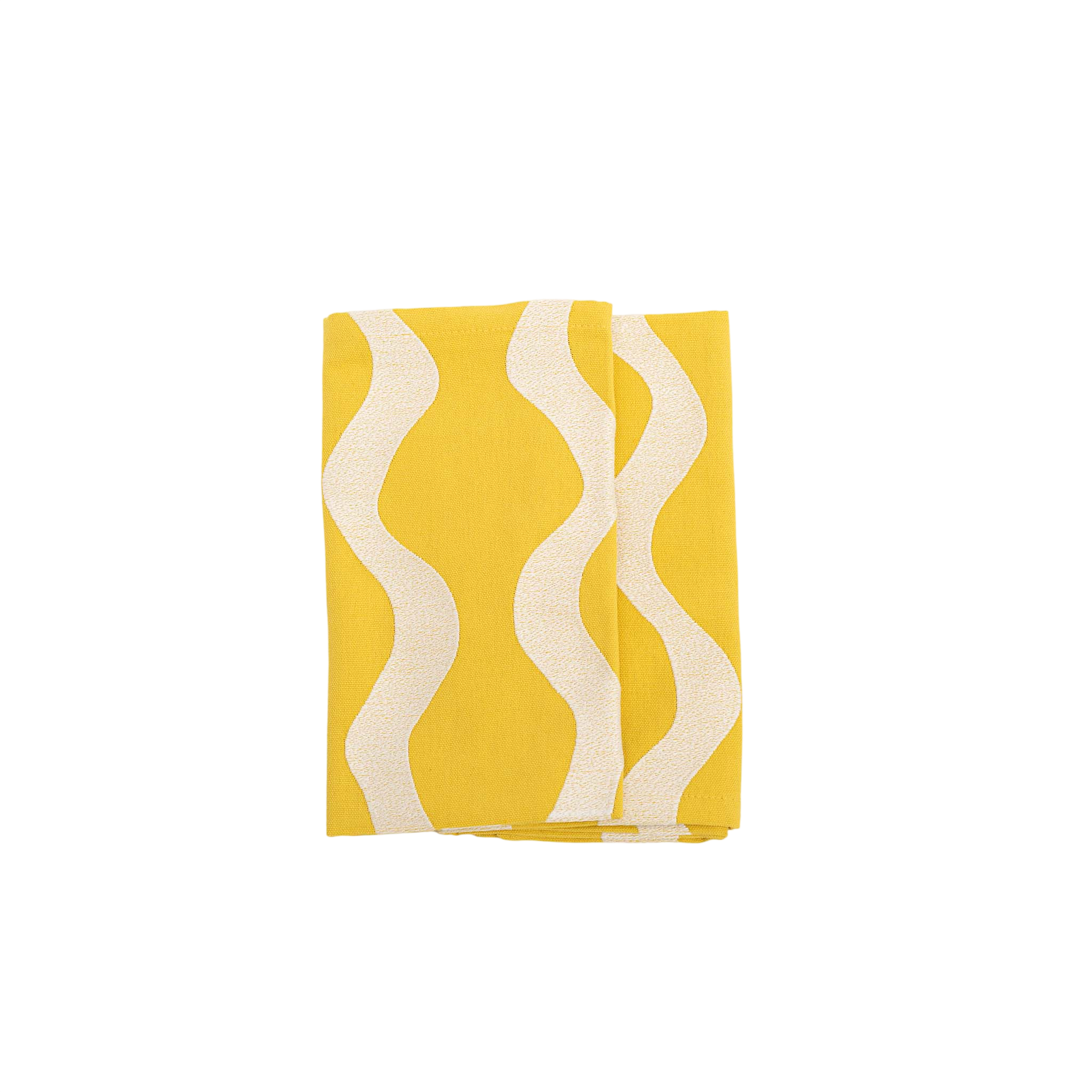 Amanecer Wave Yellow Napkin (Set of 4)