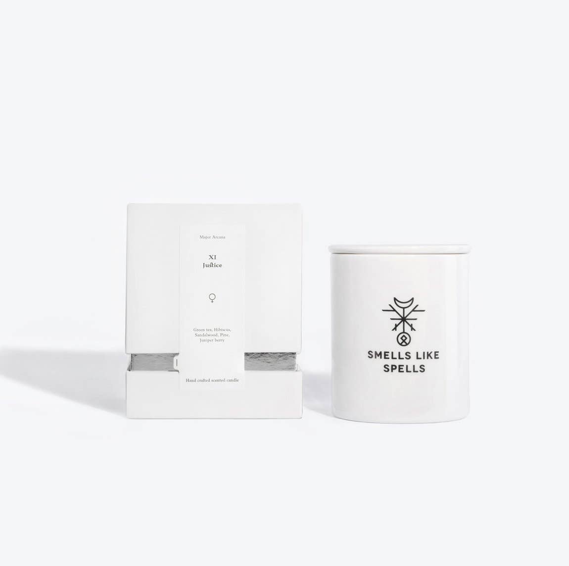 Major Arcana - Justice | Candle in handmade Porcelain Jar