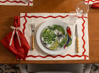 Atardecer Wave Red Napkin (Set of 4)