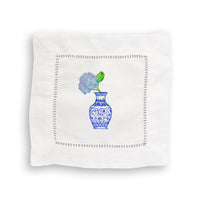 Hydrangea Vases Cocktail Napkin Set
