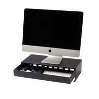 Monitor Stand With Drawer - Steel