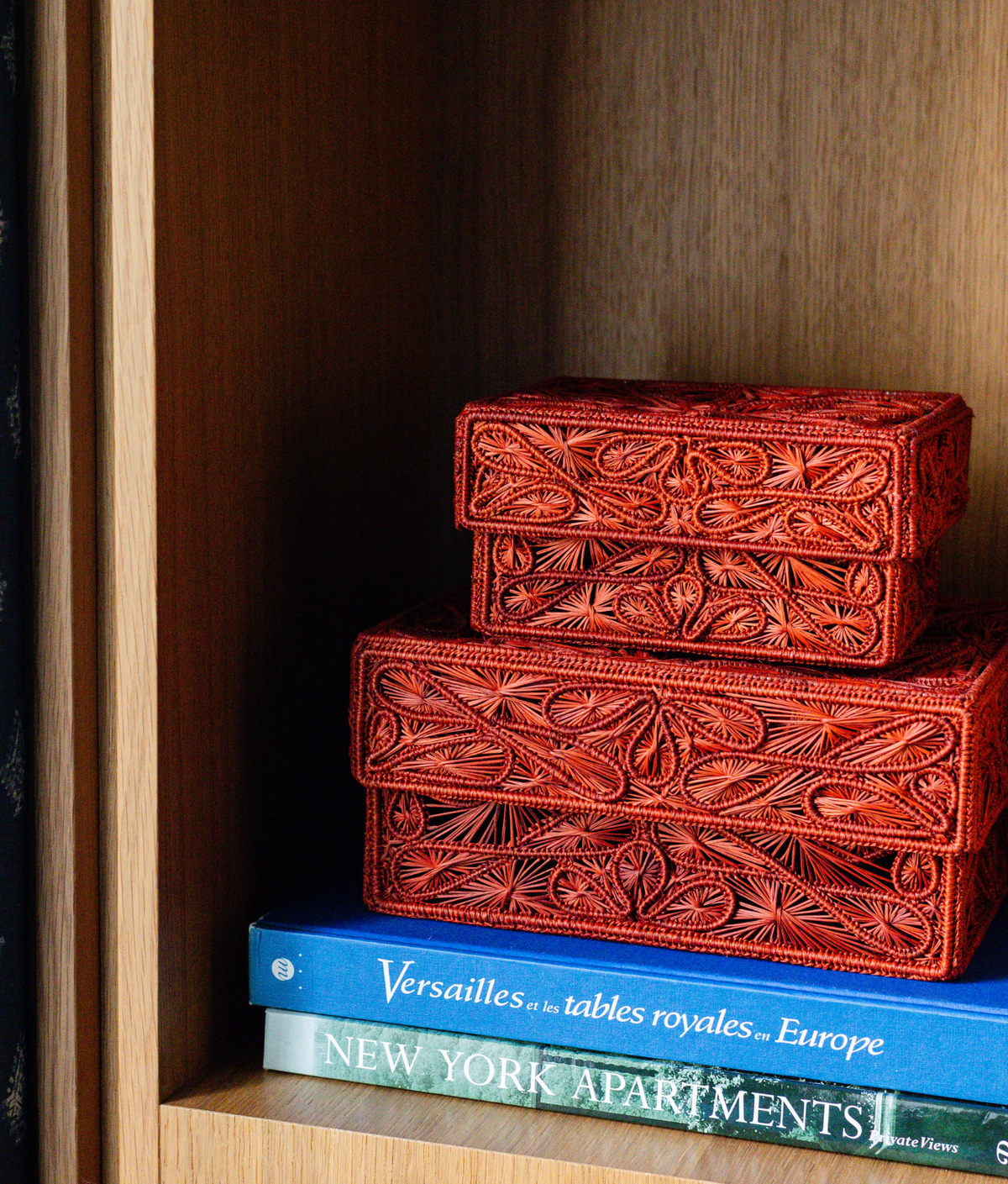 Trebol Decorative Box Medium, Terracotta
