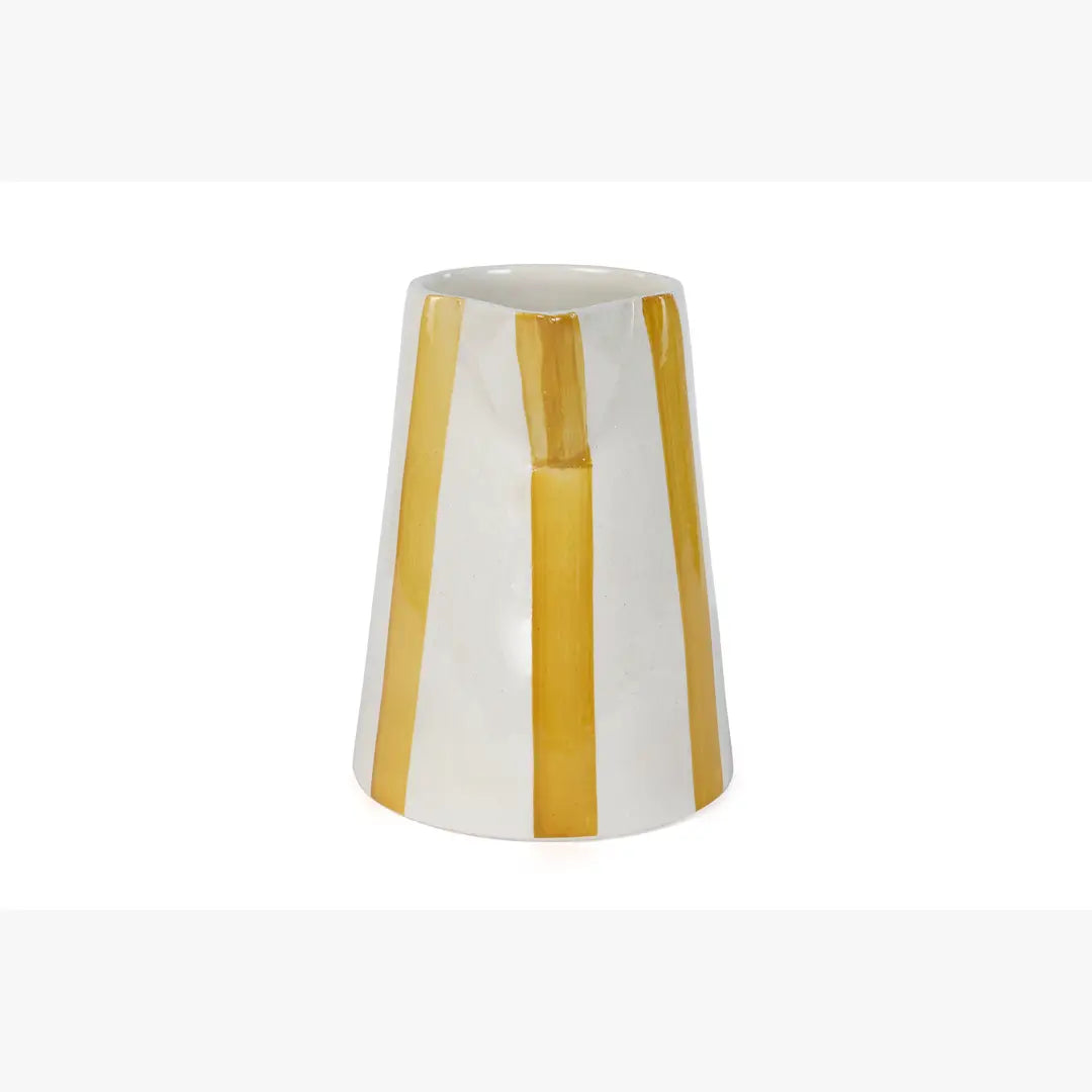 Ceramic Stripe Pitcher