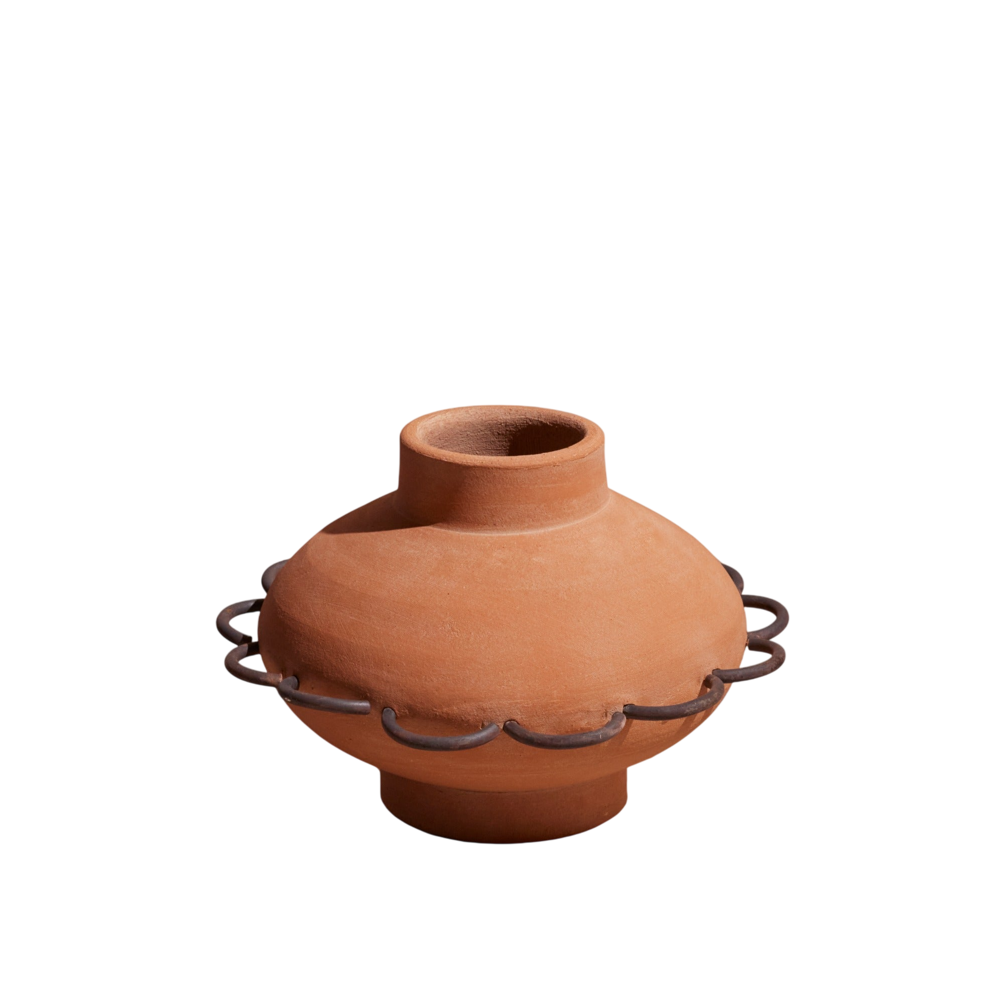 Eli Terracotta Vessel by Diego Olivero Studio