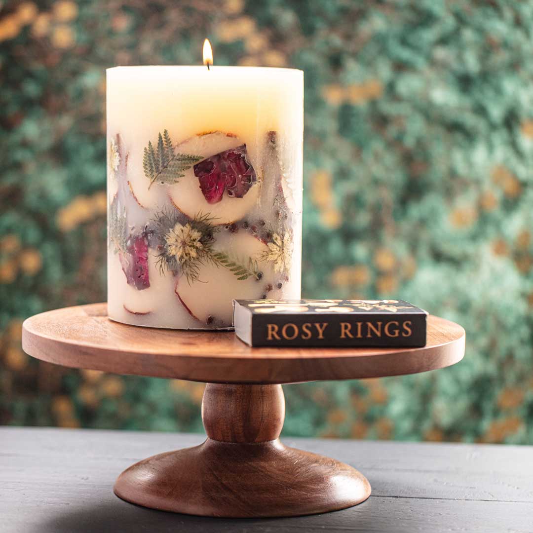 Spicy Apple Small Round Botanical Candle