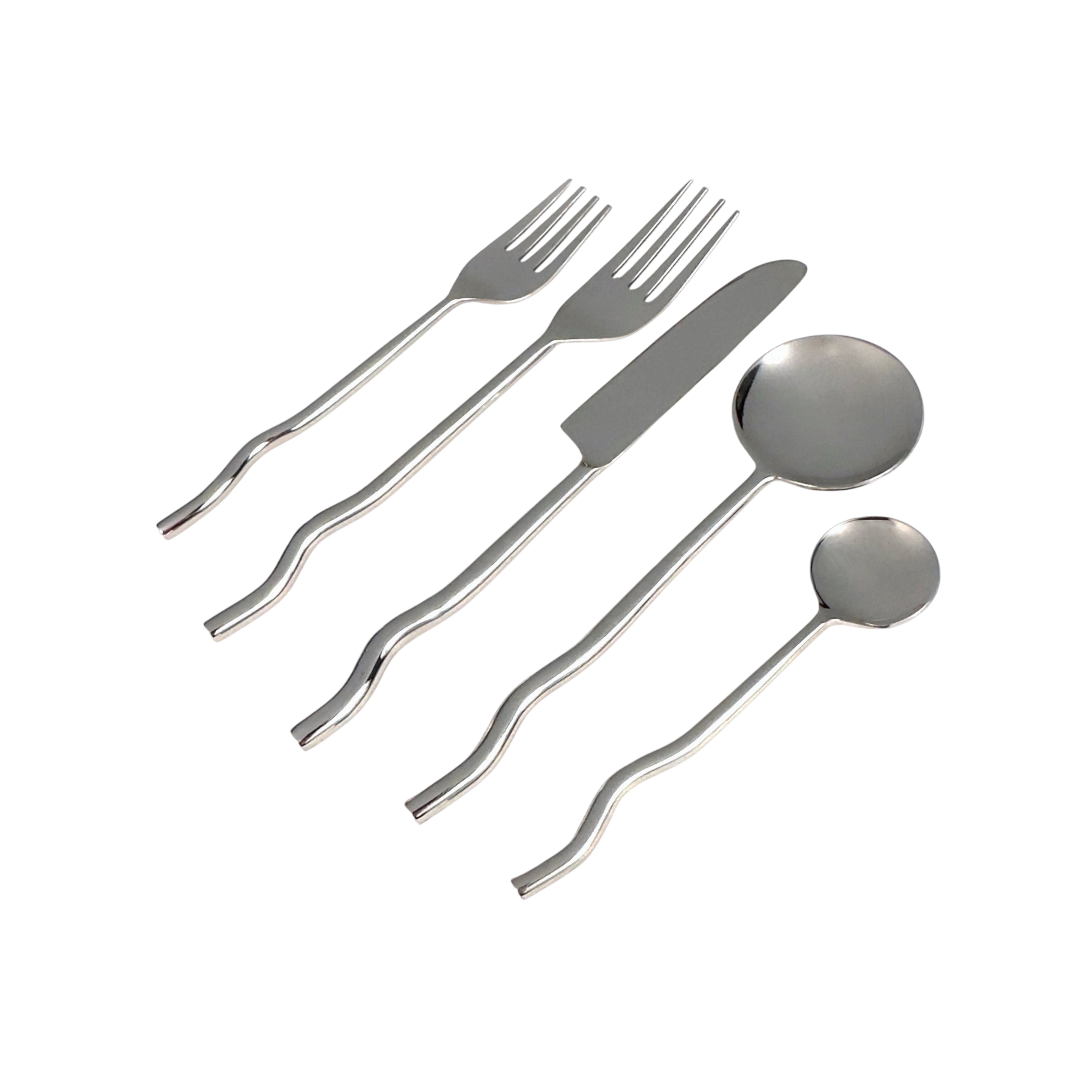 Emma Silver Flatware (Set of 20) by MESO