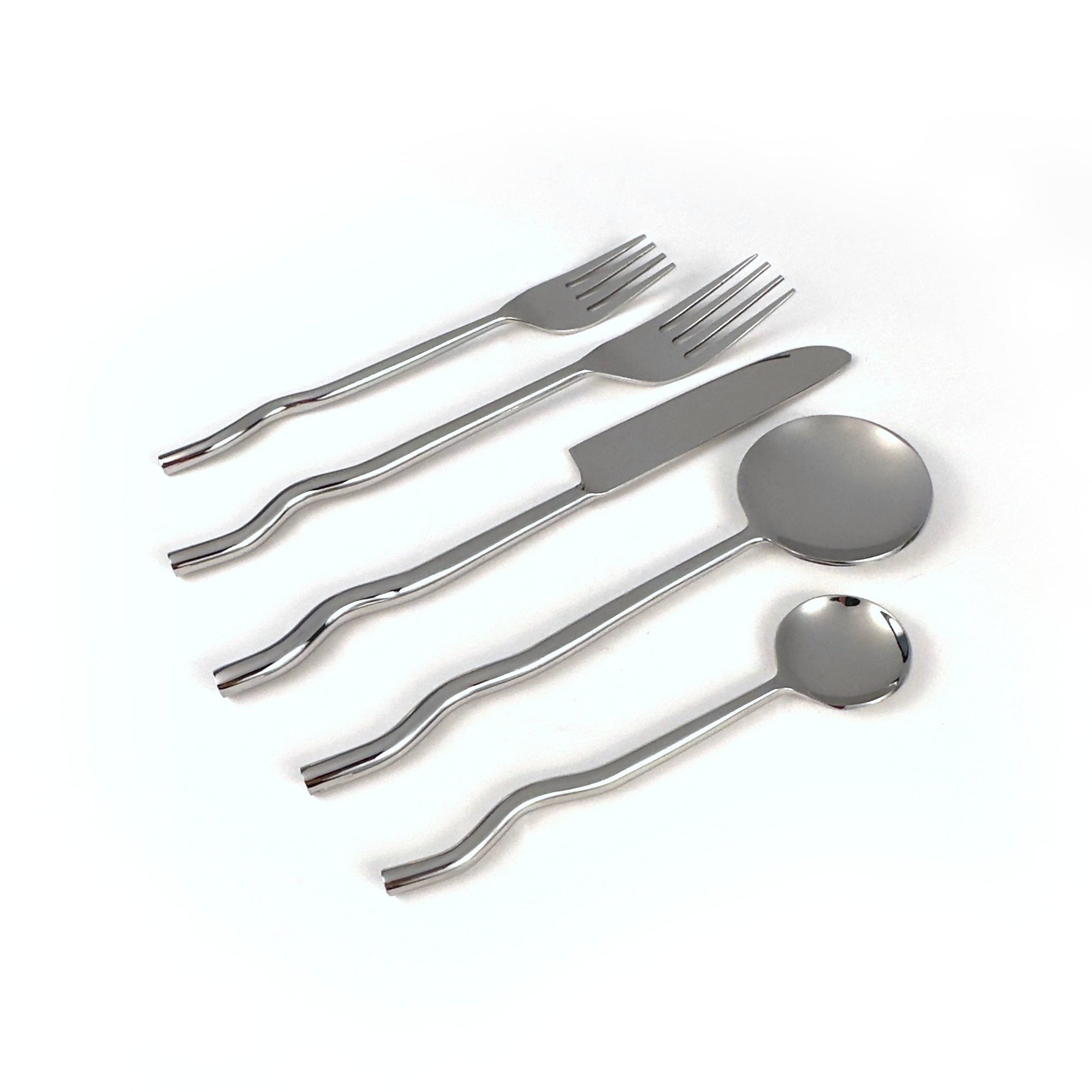 Emma Silver Flatware (Set of 20) by MESO