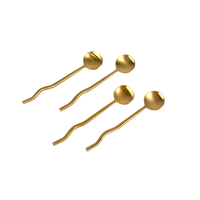 Nadia Spoon Brass (Set of 4) by MESO