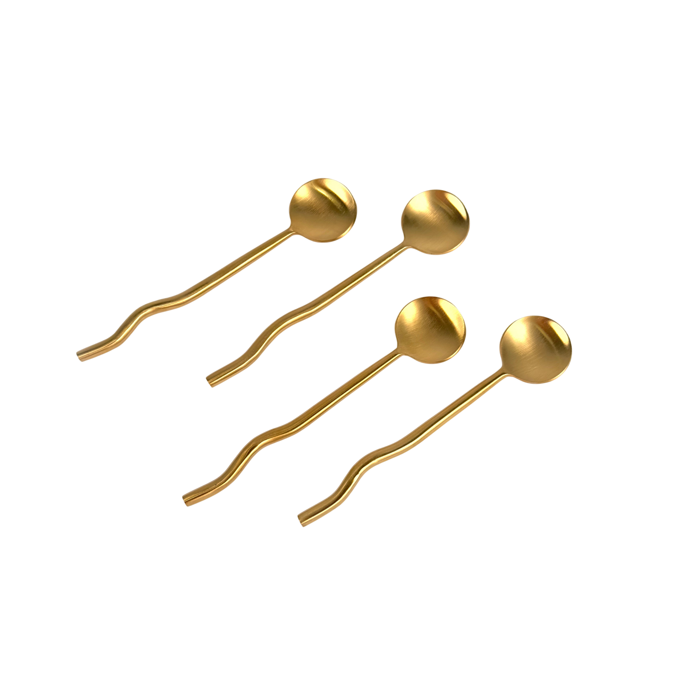 Nadia Spoon Brass (Set of 4) by MESO