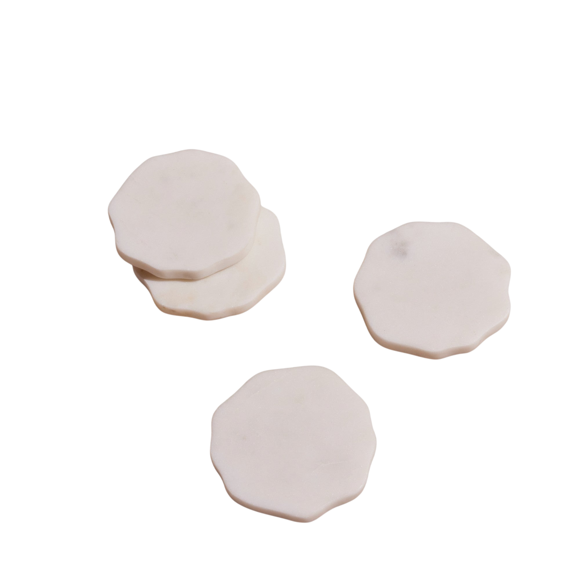 Flor Marble Coasters (Set of Four) by MESO