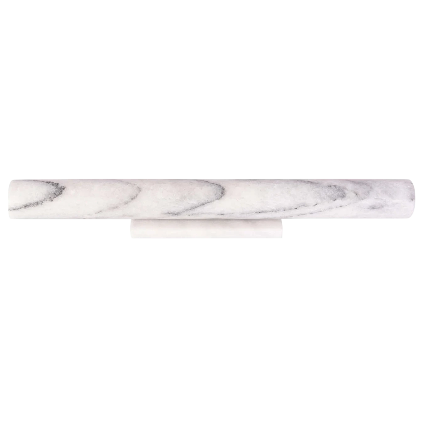 12" Straight Rolling Pin With Marble Stand