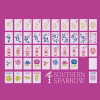 The Chinoiserie Set -  Mahjong Tiles (Luxe Lilac)