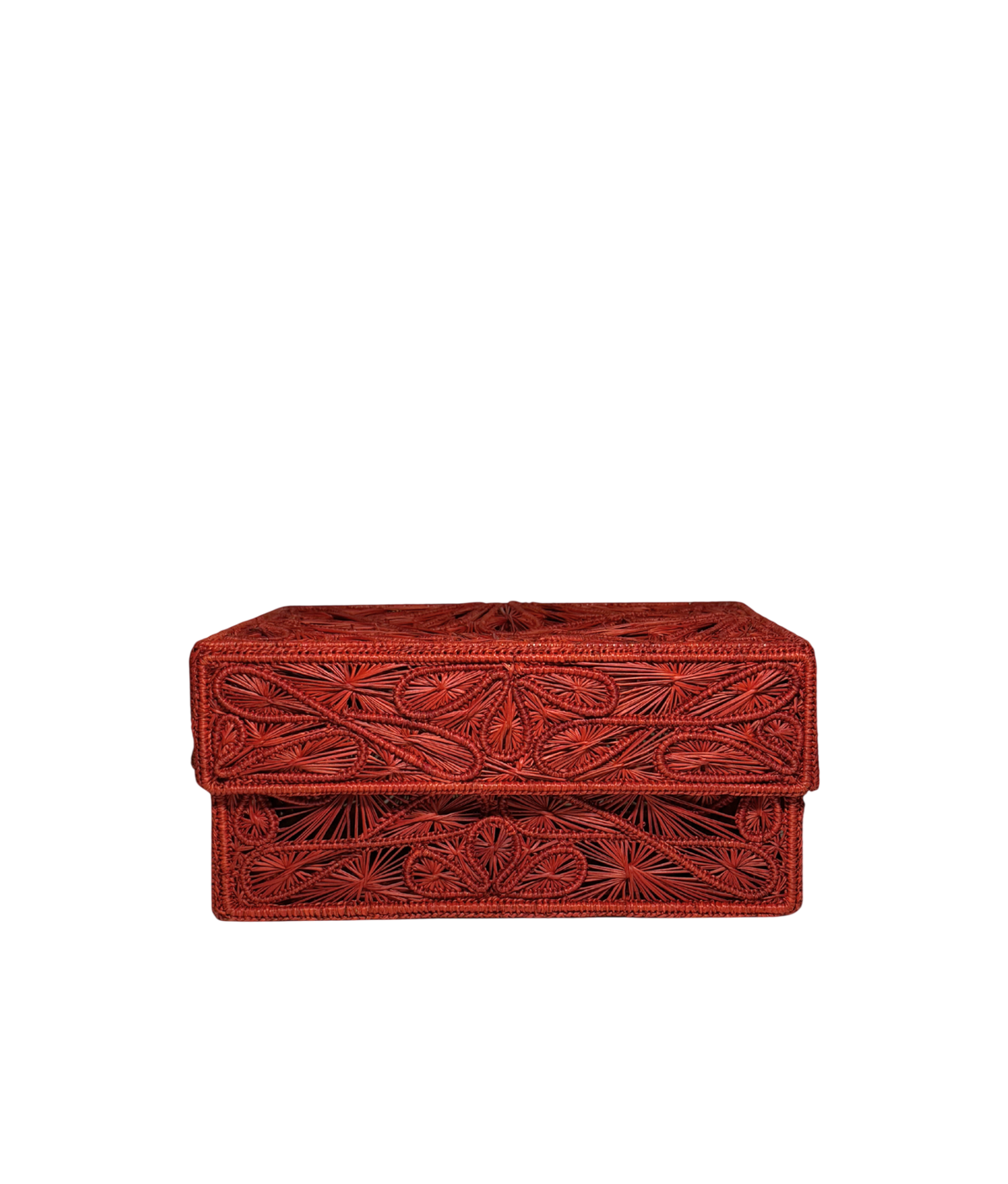Trebol Decorative Box Medium, Terracotta
