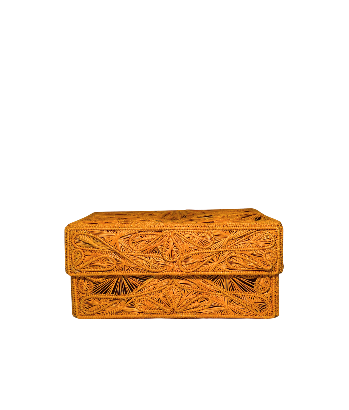 Trebol Decorative Box Medium, Mustard