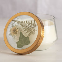 Forest Large Pressed Floral Candle