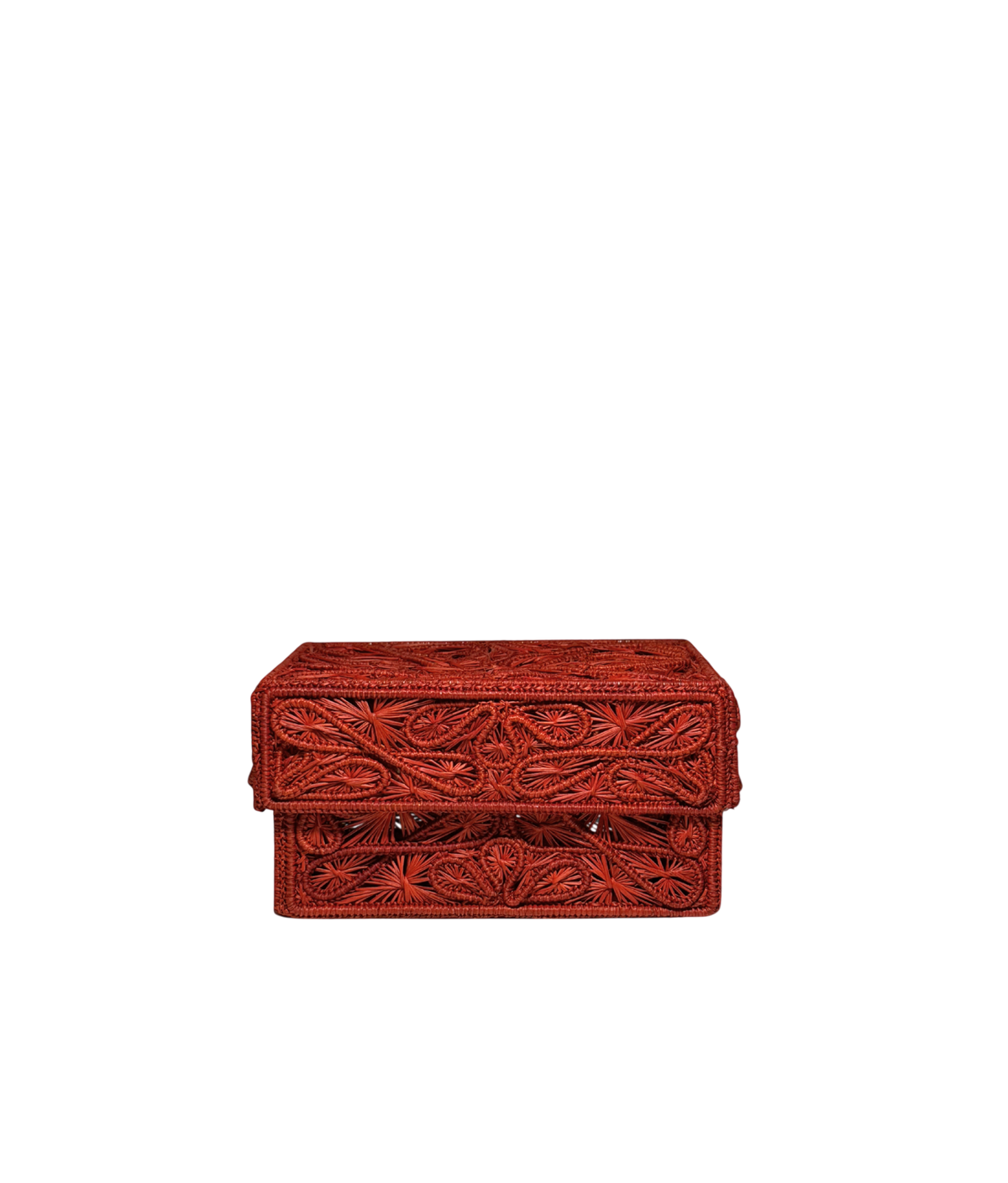 Trebol Decorative Box Small, Terracotta