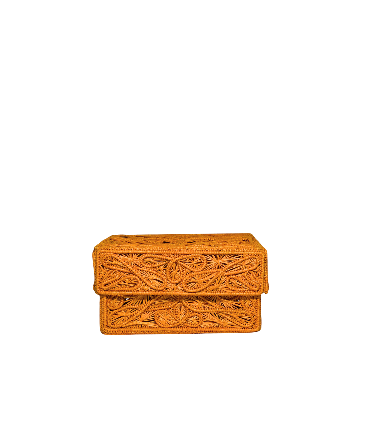 Trebol Decorative Box Small, Mustard