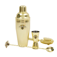 Stripey Bee Cocktail Shaker Set