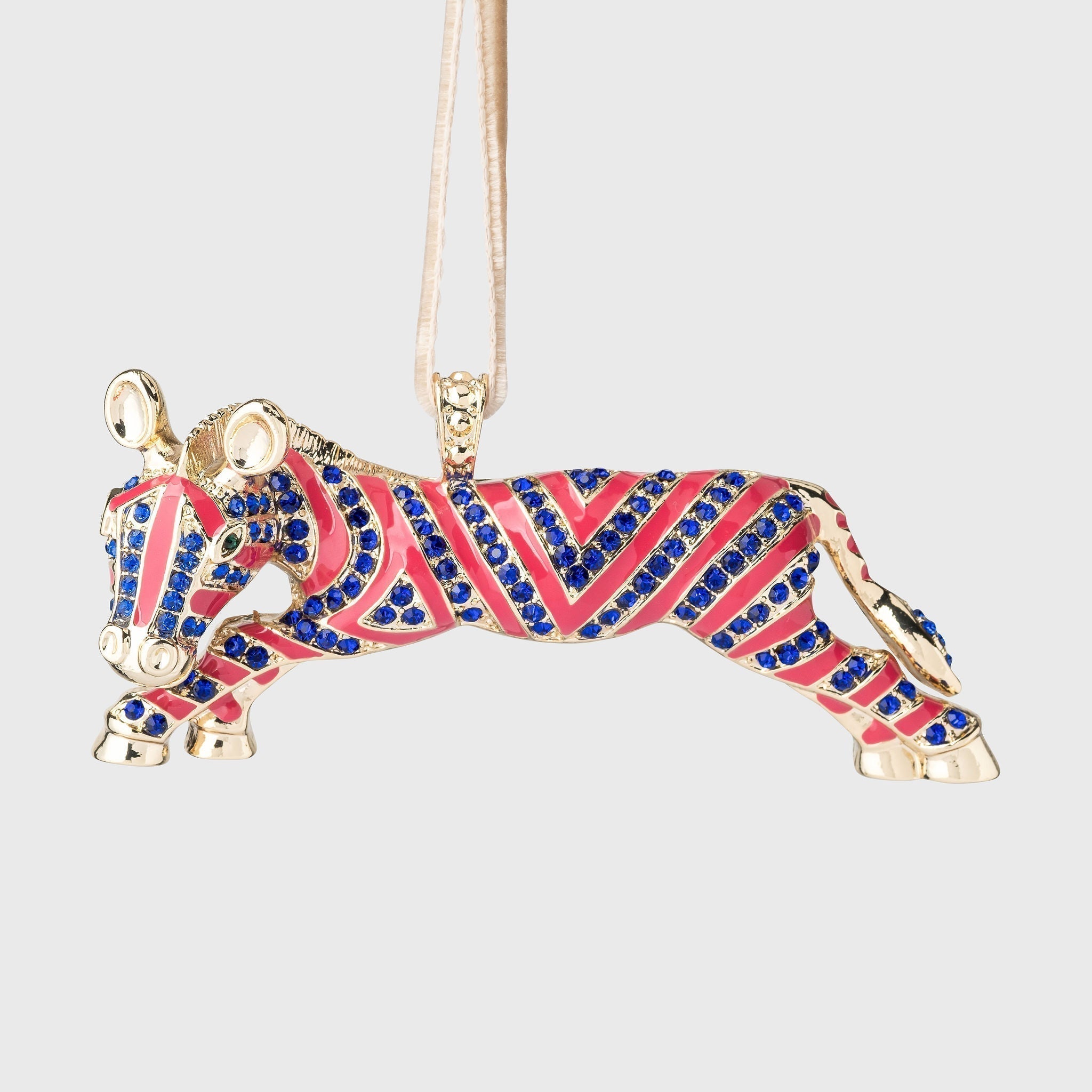 Zebra Hanging Ornament - Bright