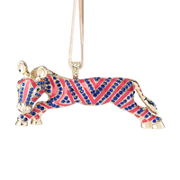 Zebra Hanging Ornament - Bright