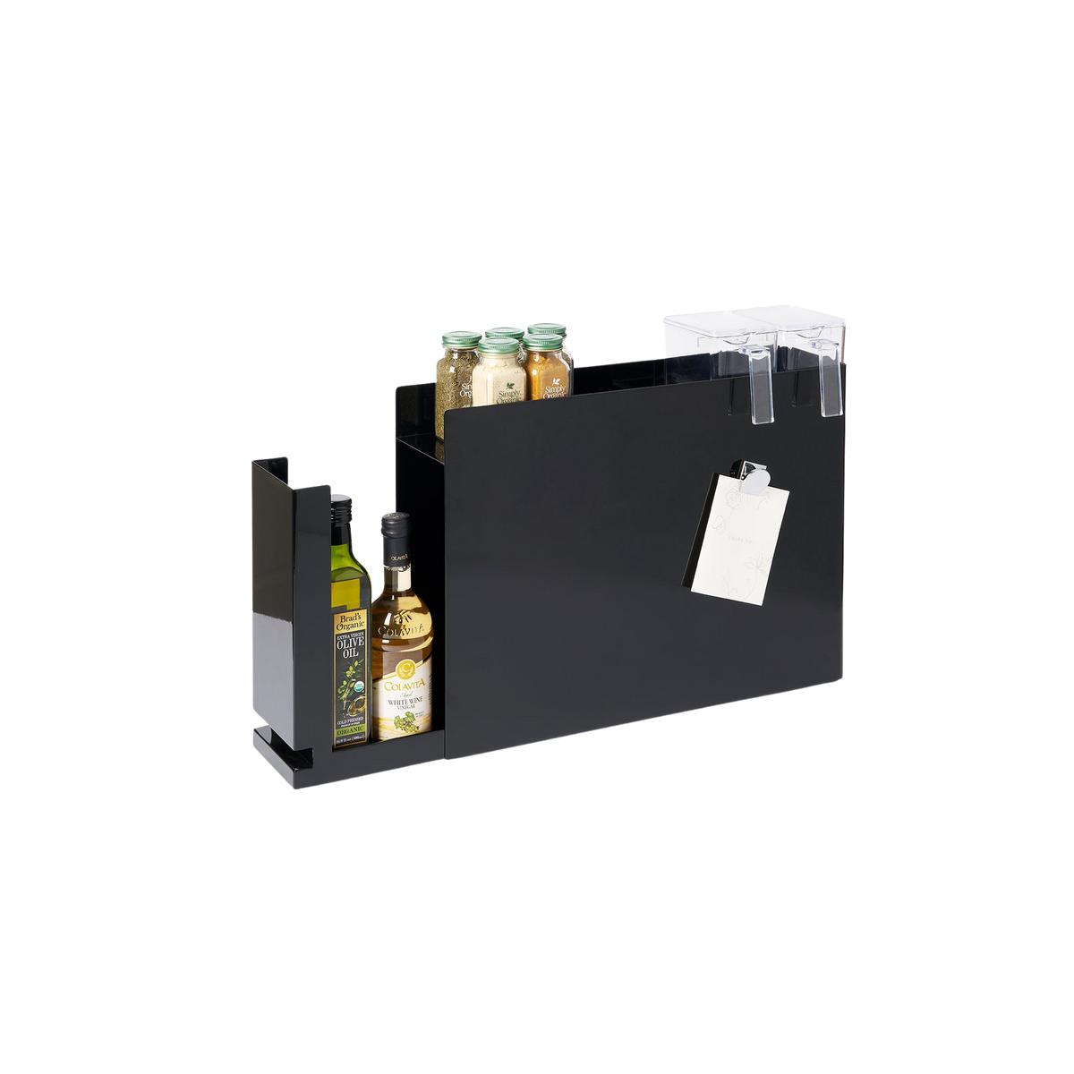 Sliding Drawer Seasoning Rack - Steel
