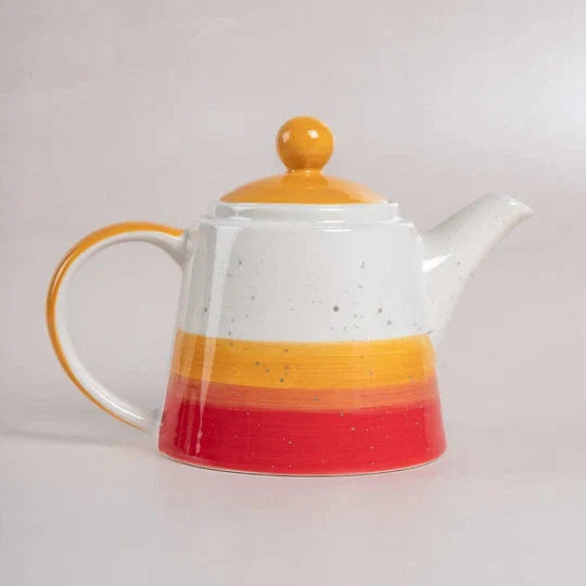 Tea Set | Handpainted Stoneware | 7.4 x 6.6 x 5.11 in