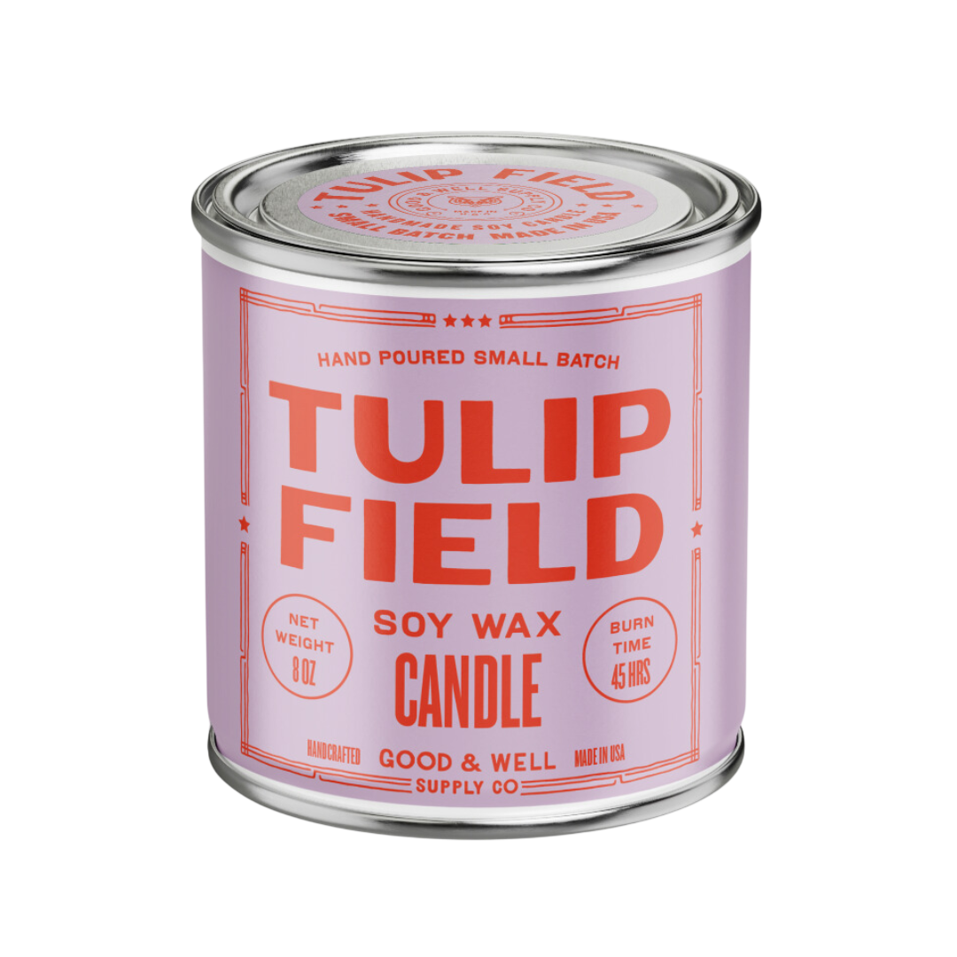 Tulip Field Happy Place Candle