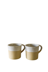 Harbor Handbuilt Mug | White Speckle (Set of 2)