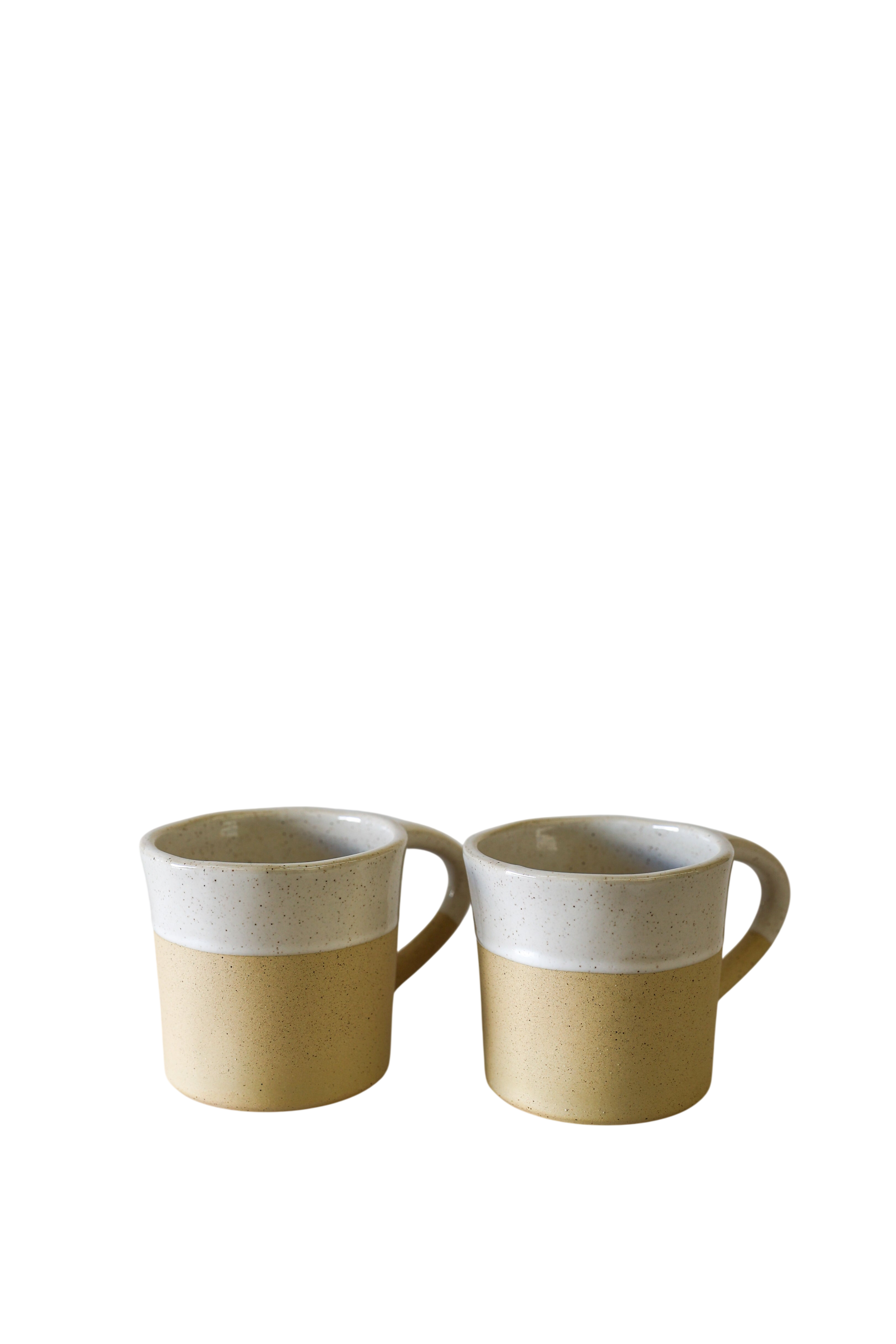 Harbor Handbuilt Mug | White Speckle (Set of 2)