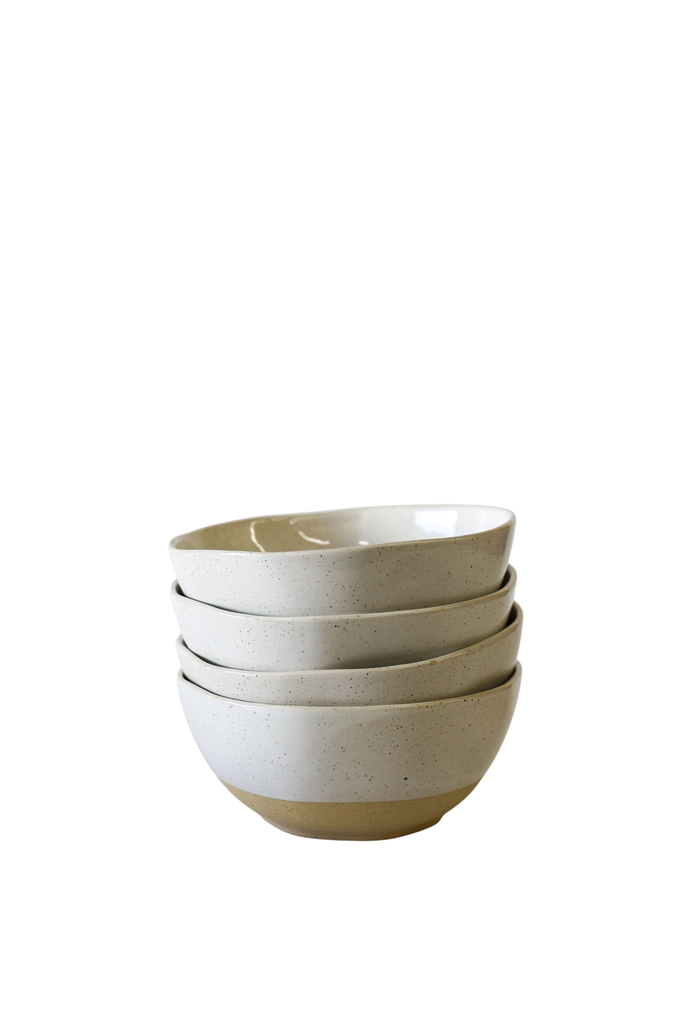 Ola Cereal Bowl - White Speckle (Set of 4)