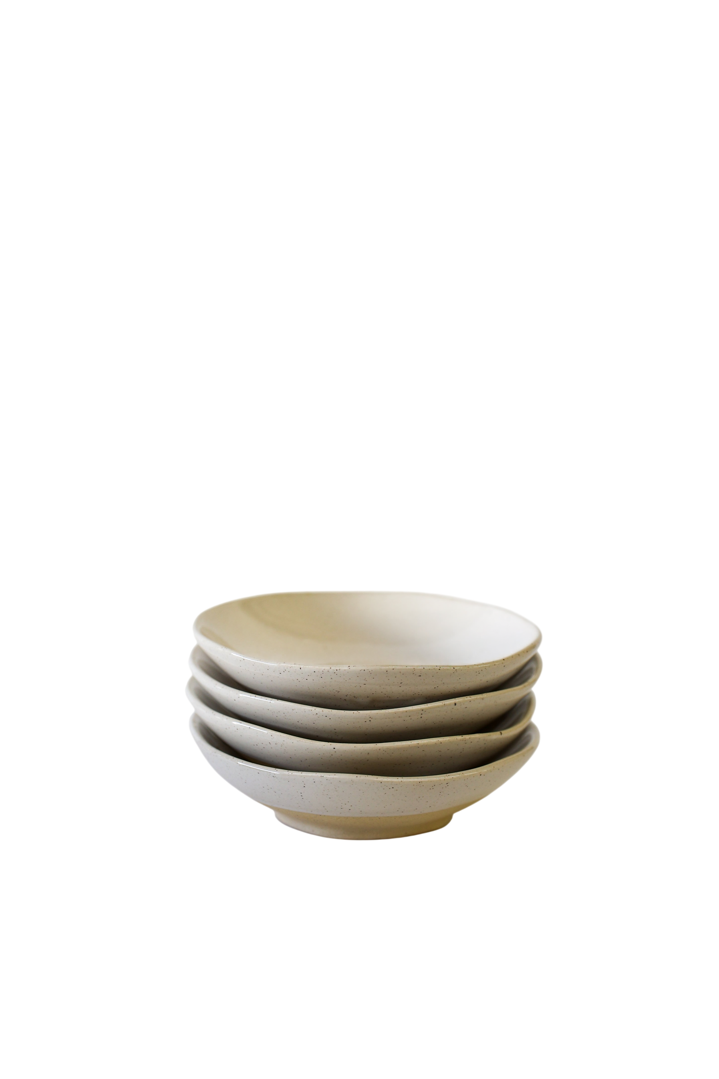 Drift Dipping Bowls - White Speckle (Set of 4)