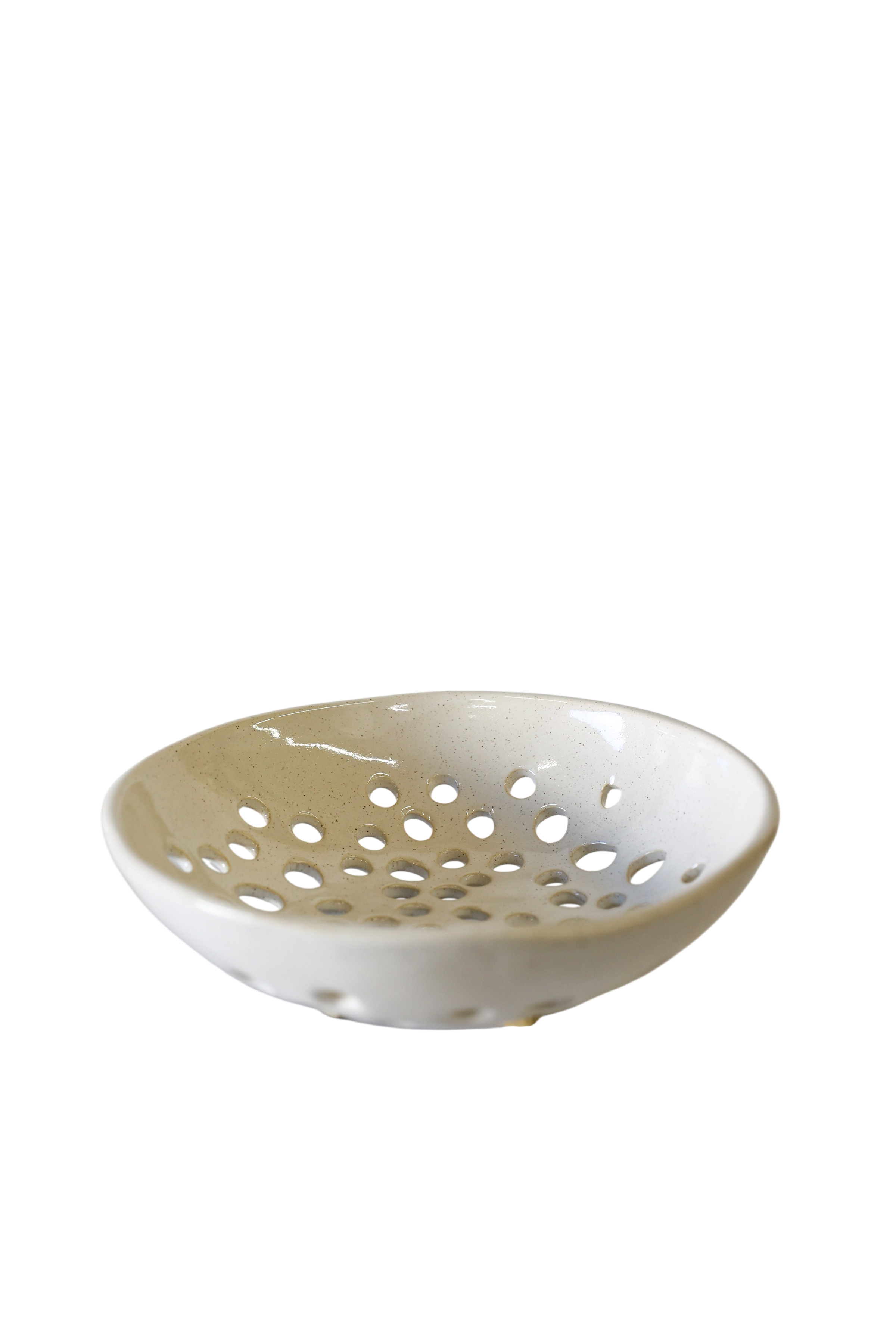 Newland Colander | White Speckle