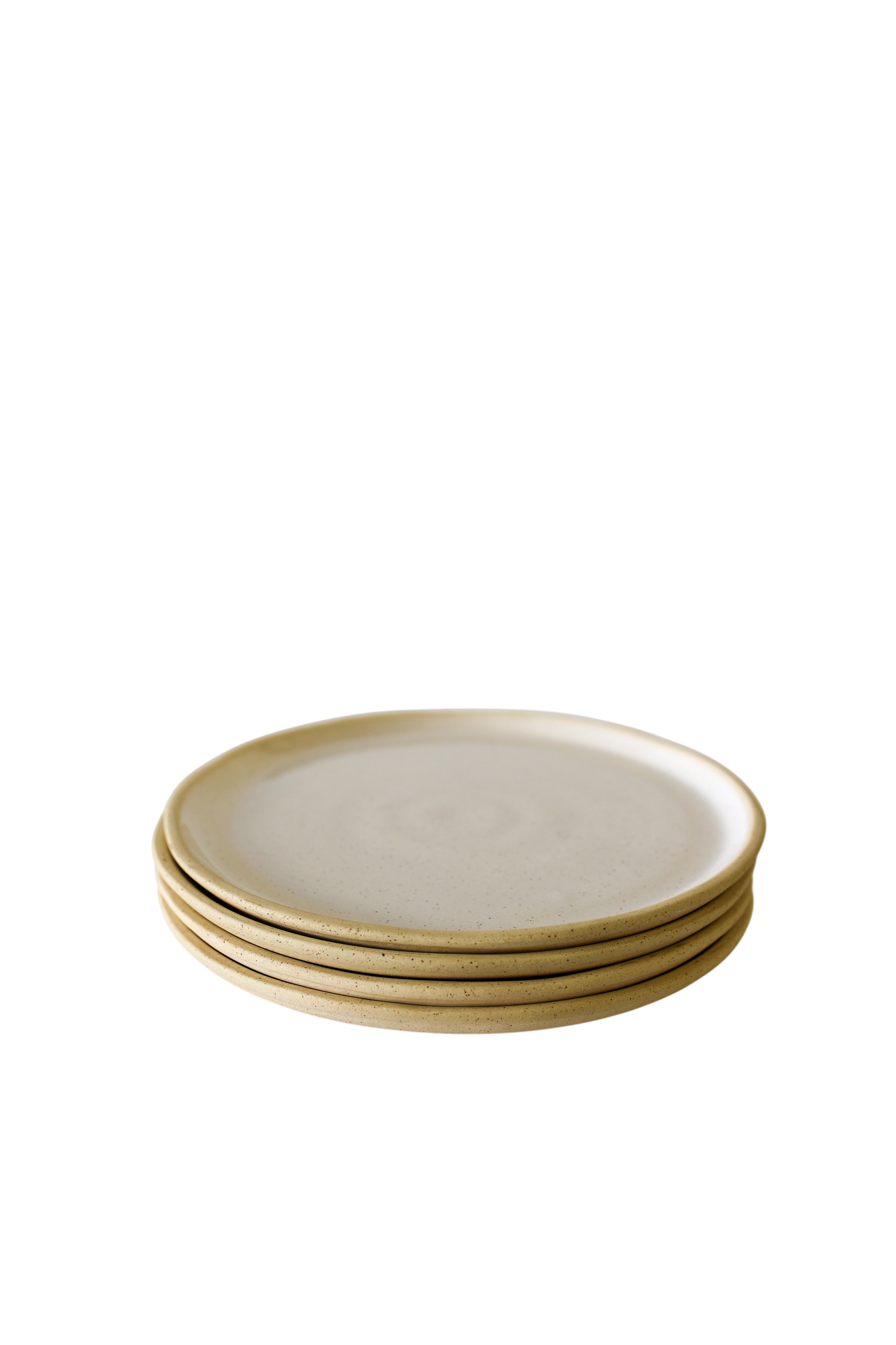 Jetty Salad Plate | White Speckle (Set of 4)