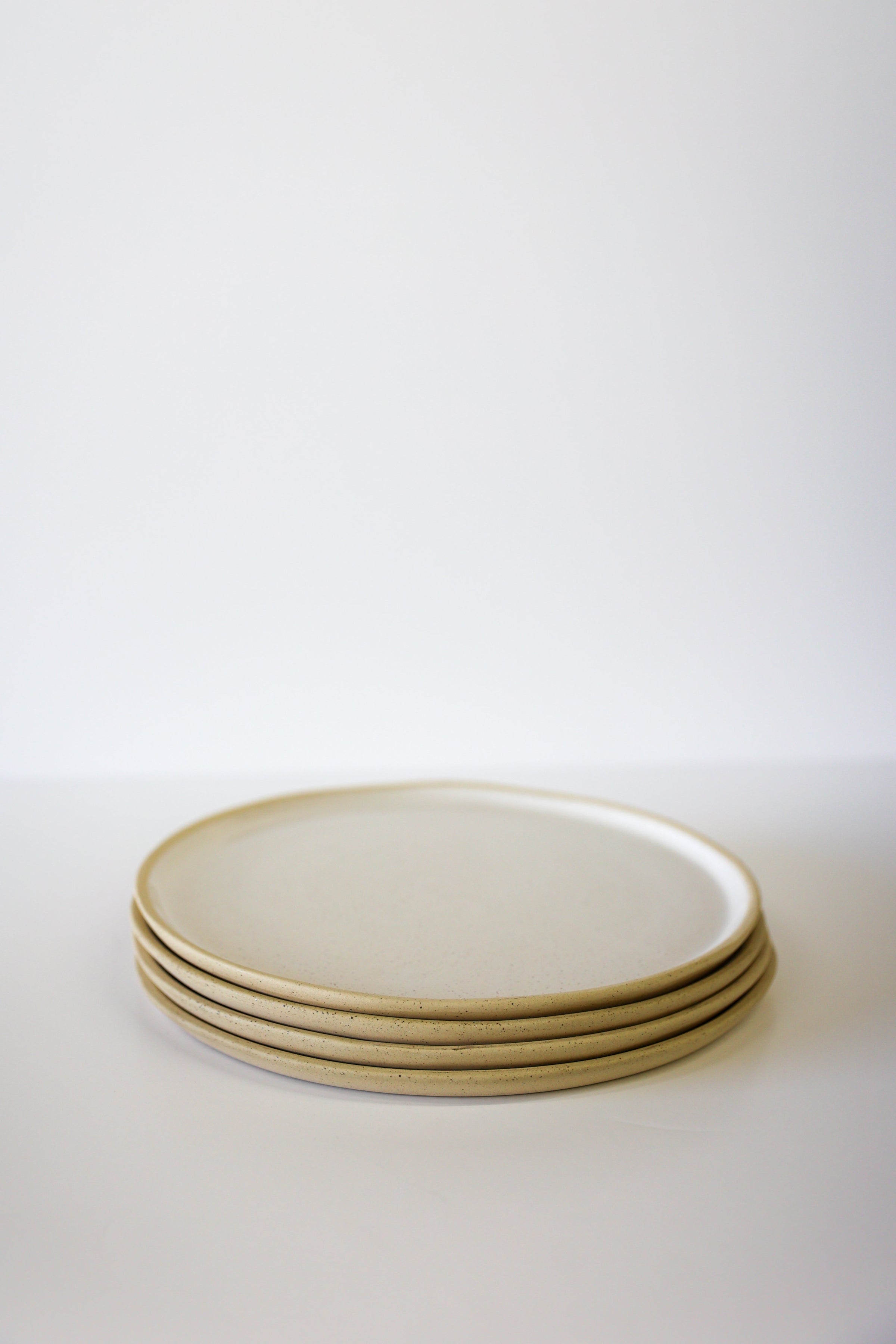 River Dinner Plate | White Speckle (Set of 4)