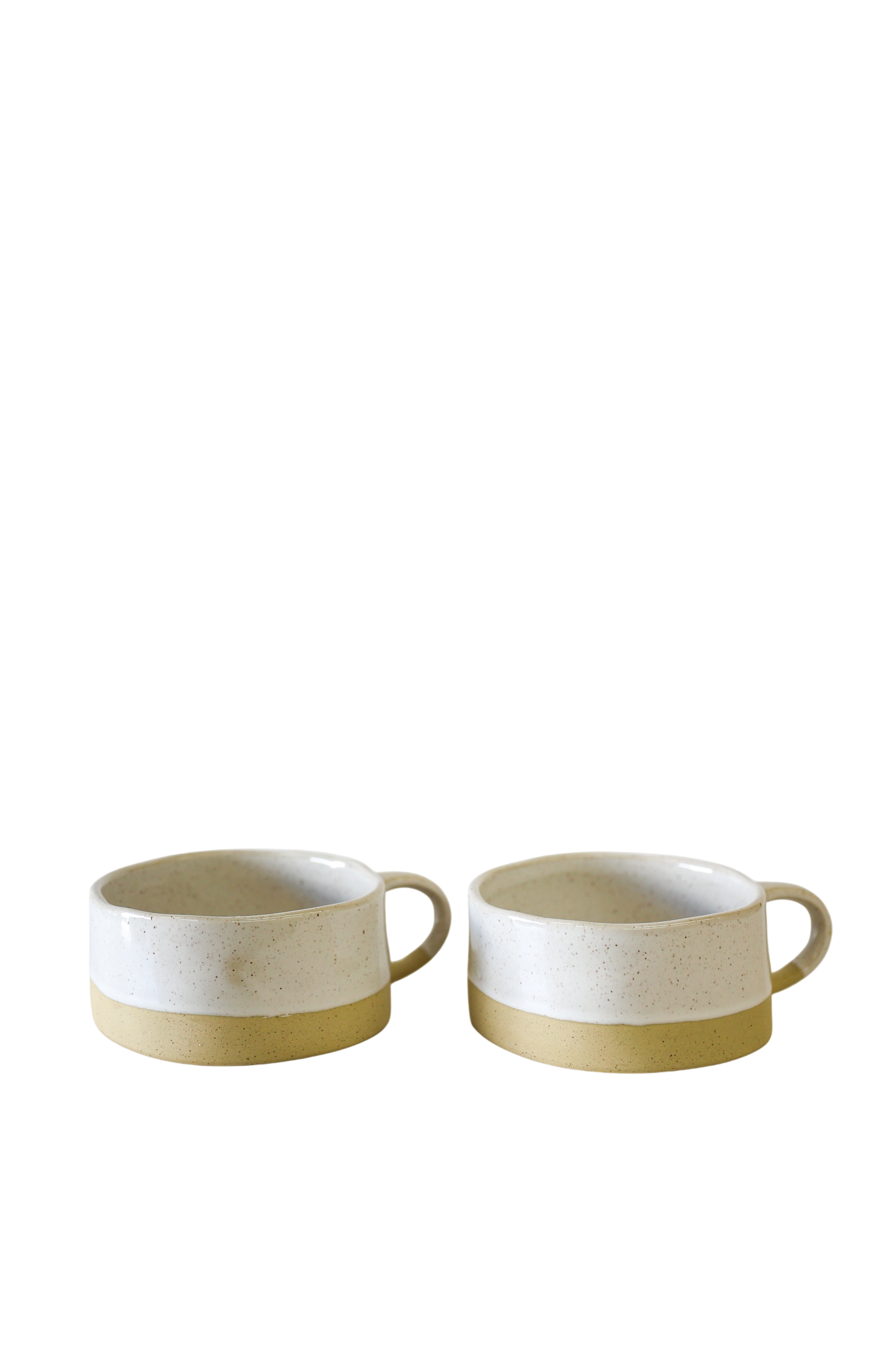 Avalon Soup Bowl | White Speckle (Set of 2)
