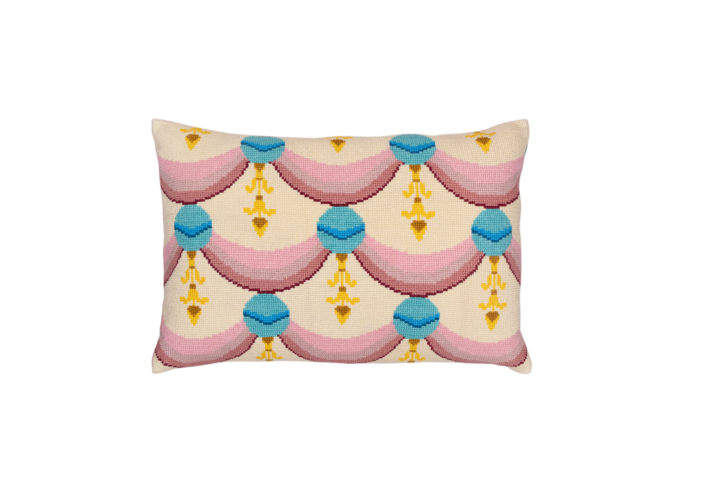 Cross-Stitch Pillow Cover 14×20 in