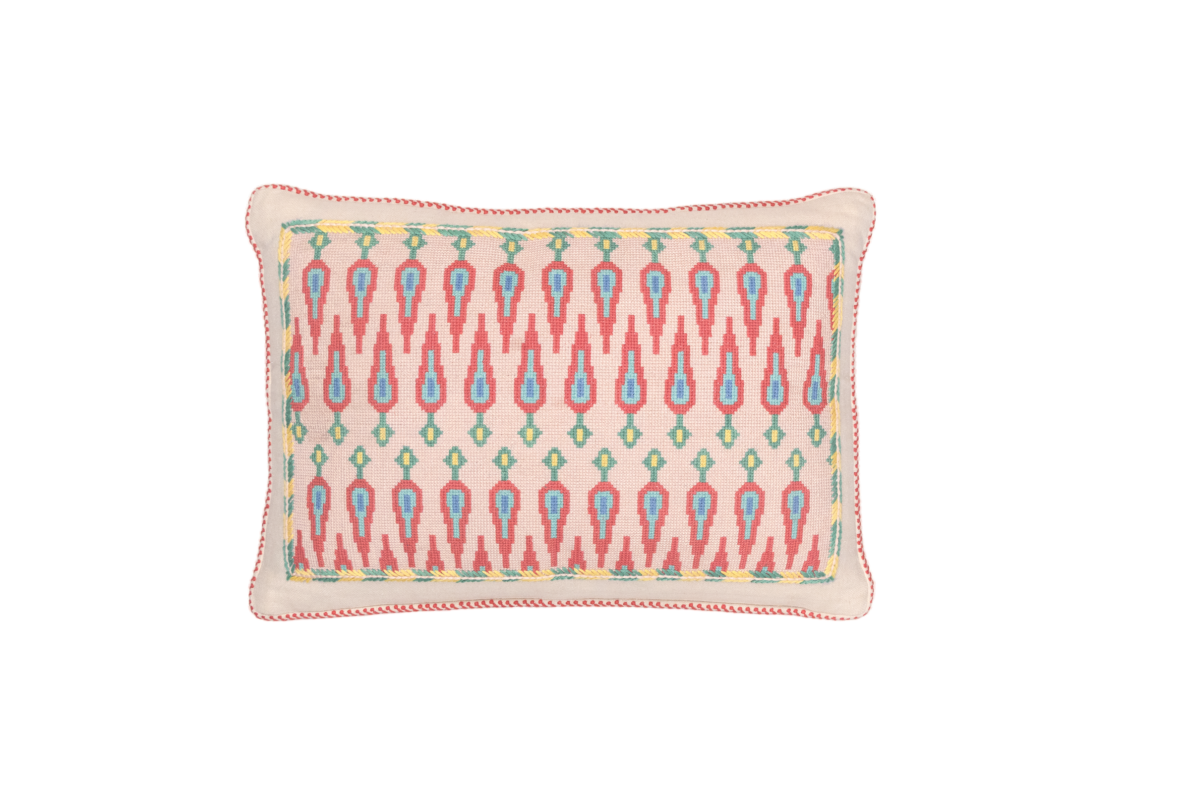 Cross-Stitch Pillow Cover 14×20 in