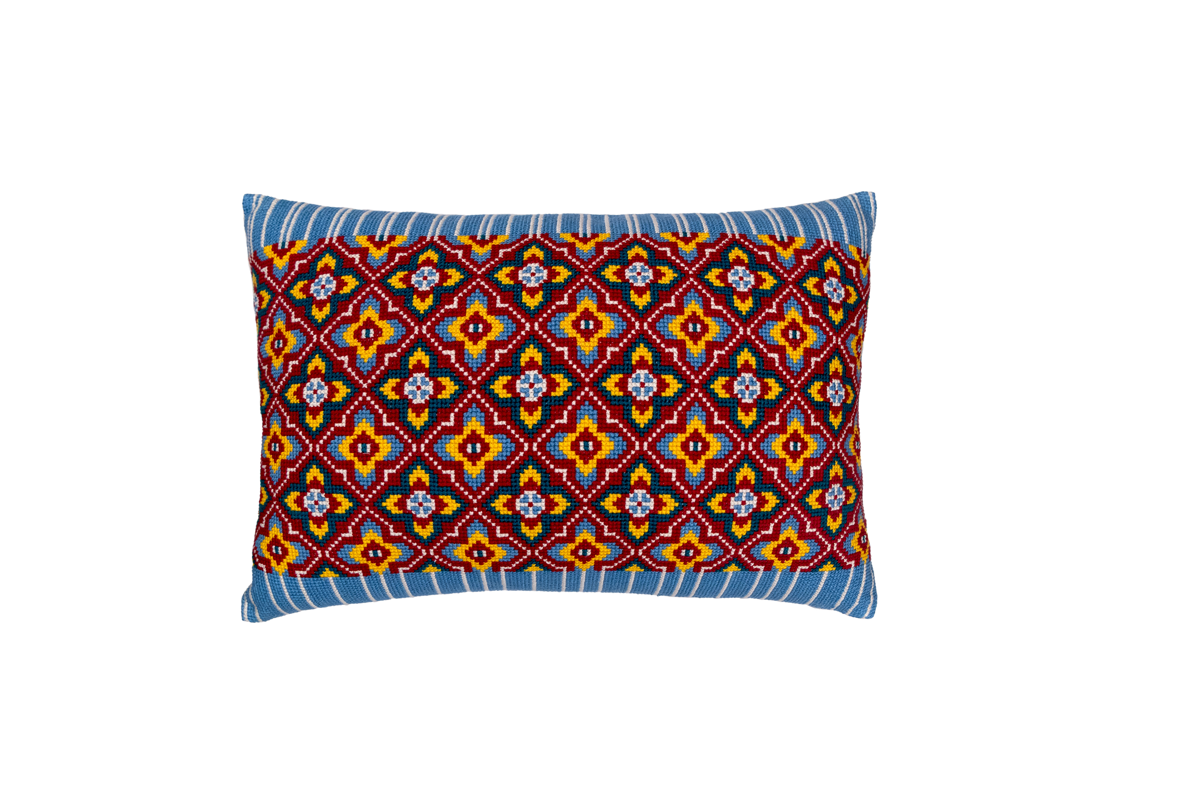 Cross-Stitch Pillow Cover 14×20 in