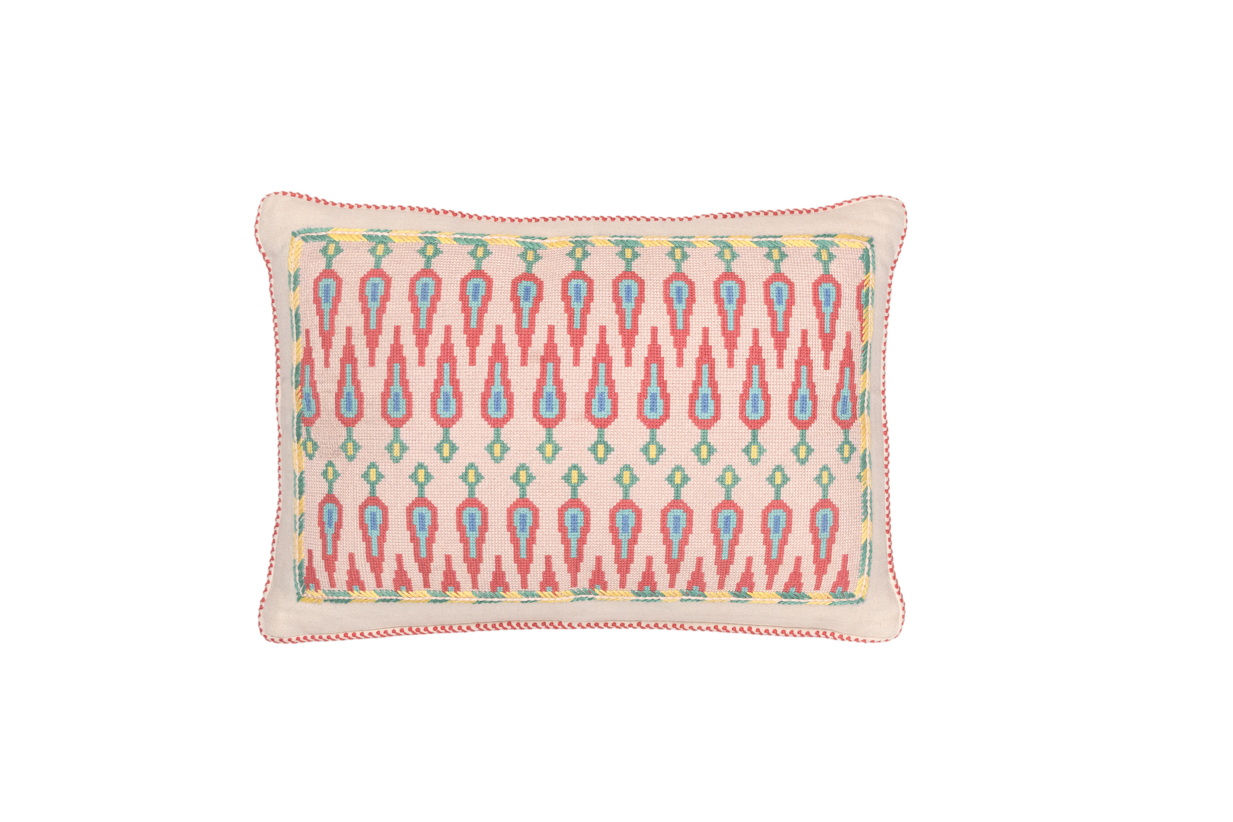 Cross-Stitch Pillow Cover 14×20 in