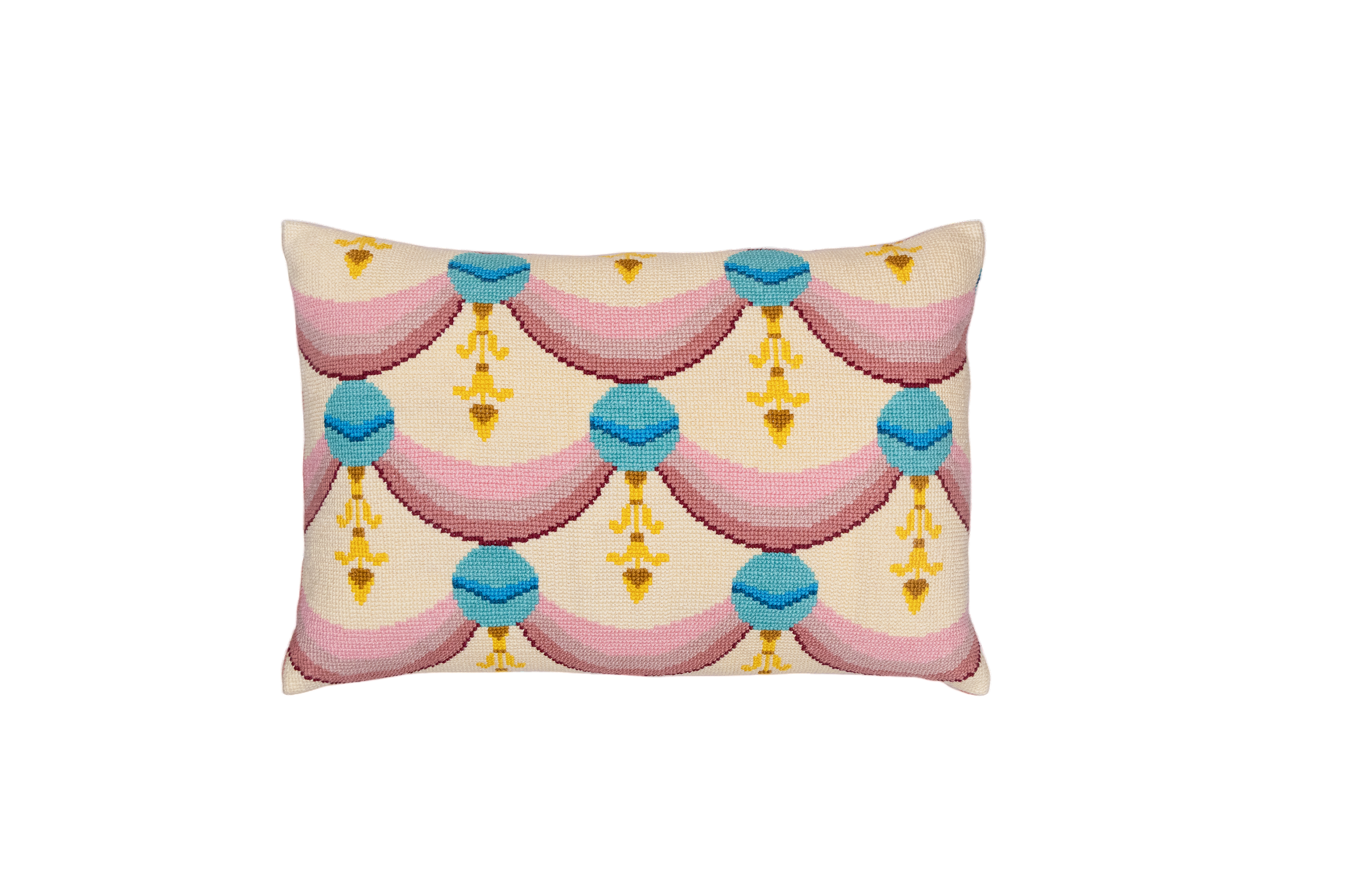 Cross-Stitch Pillow Cover 14×20 in