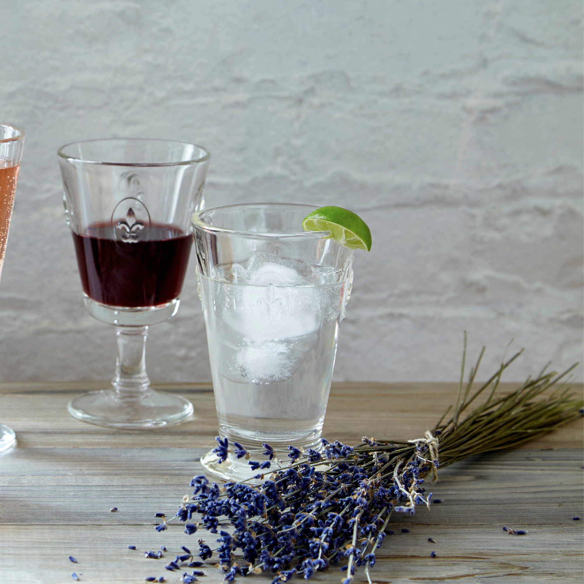 Fleur de Lys Ice Tea Glasses – Set of 6