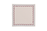 Hand Embroidered Ripple Stitch Napkins 18" x 18" (Set of 4)