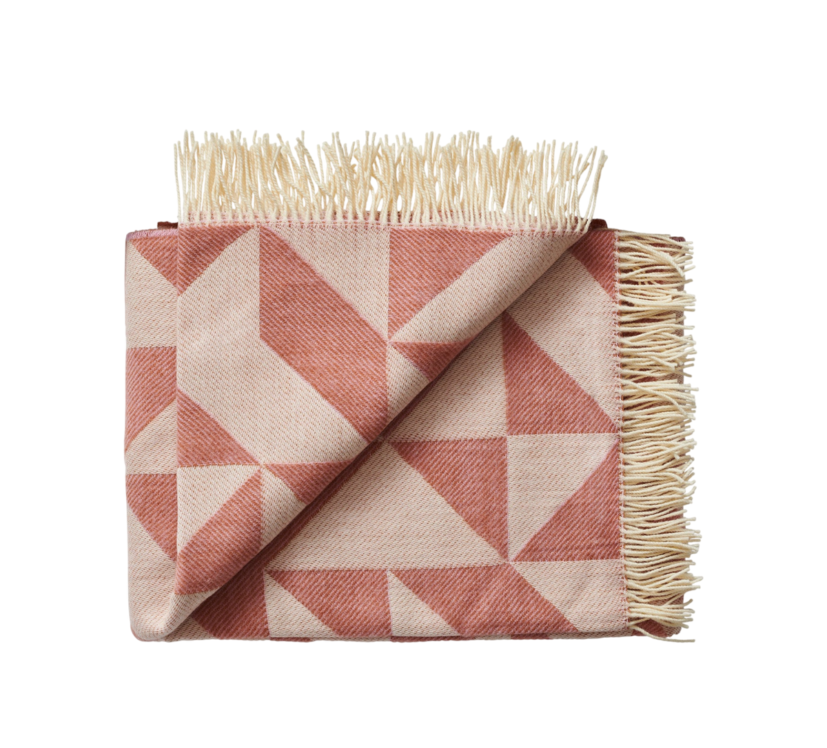 Silkeborg Uldspinderi Twist a Twill Throw - Rusty Rose
